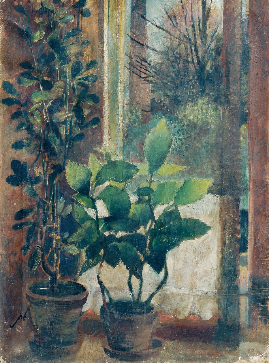ventana con flores de Friedl Dicker Brandeis
