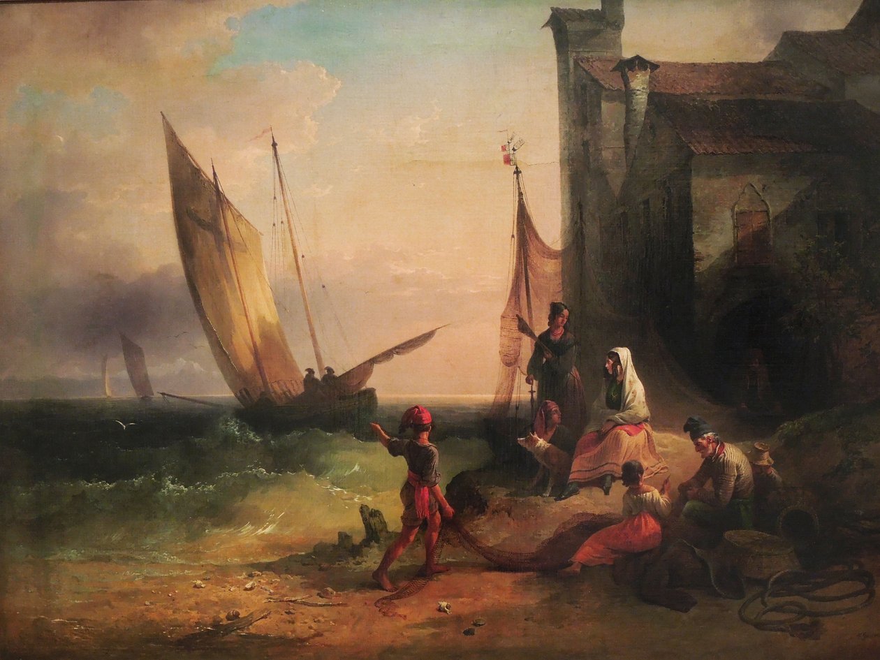 Familia de pescadores de Chioggia de Friedrich Gauermann