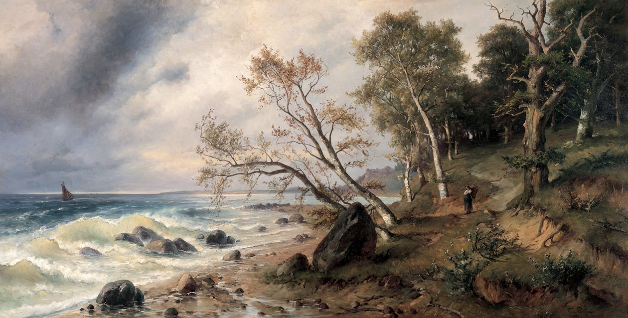 Costa del Báltico en la isla Vilm de Friedrich Preller the Younger