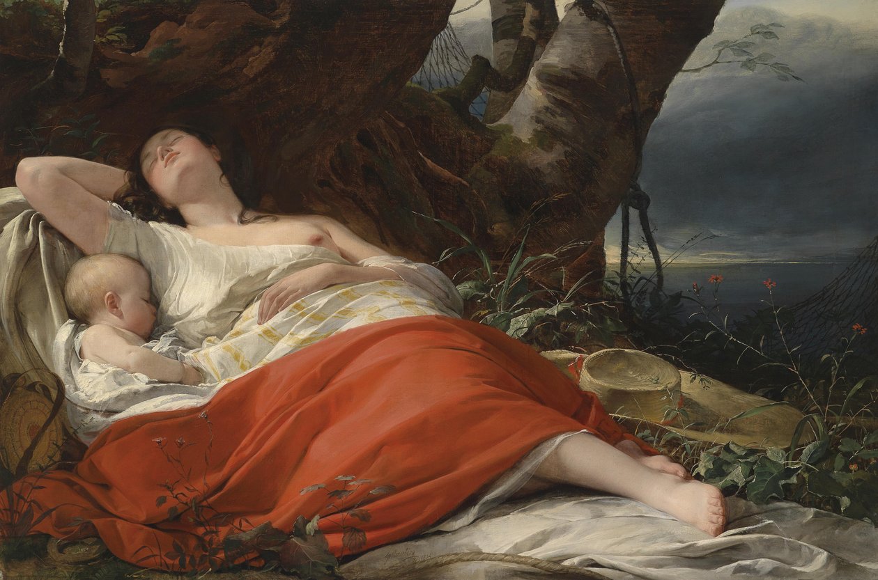 Pescadora durmiendo de Friedrich von Amerling