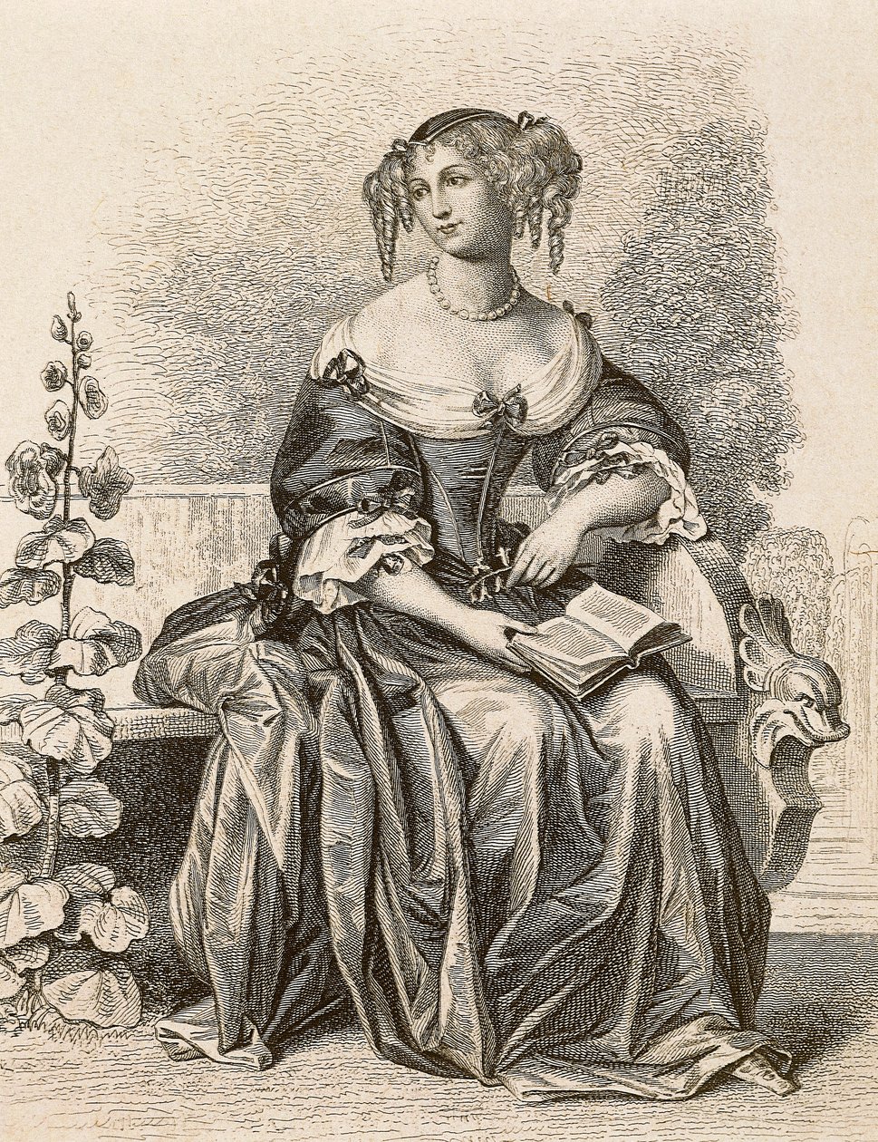 Retrato de Madame de Sevigne de Friedrich (after) Bouterwek
