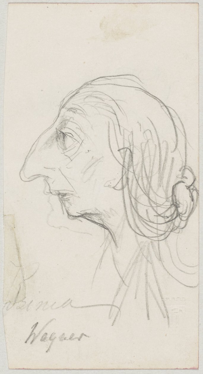 Caricatura de Cosima Wagner de Friedrich August von Kaulbach