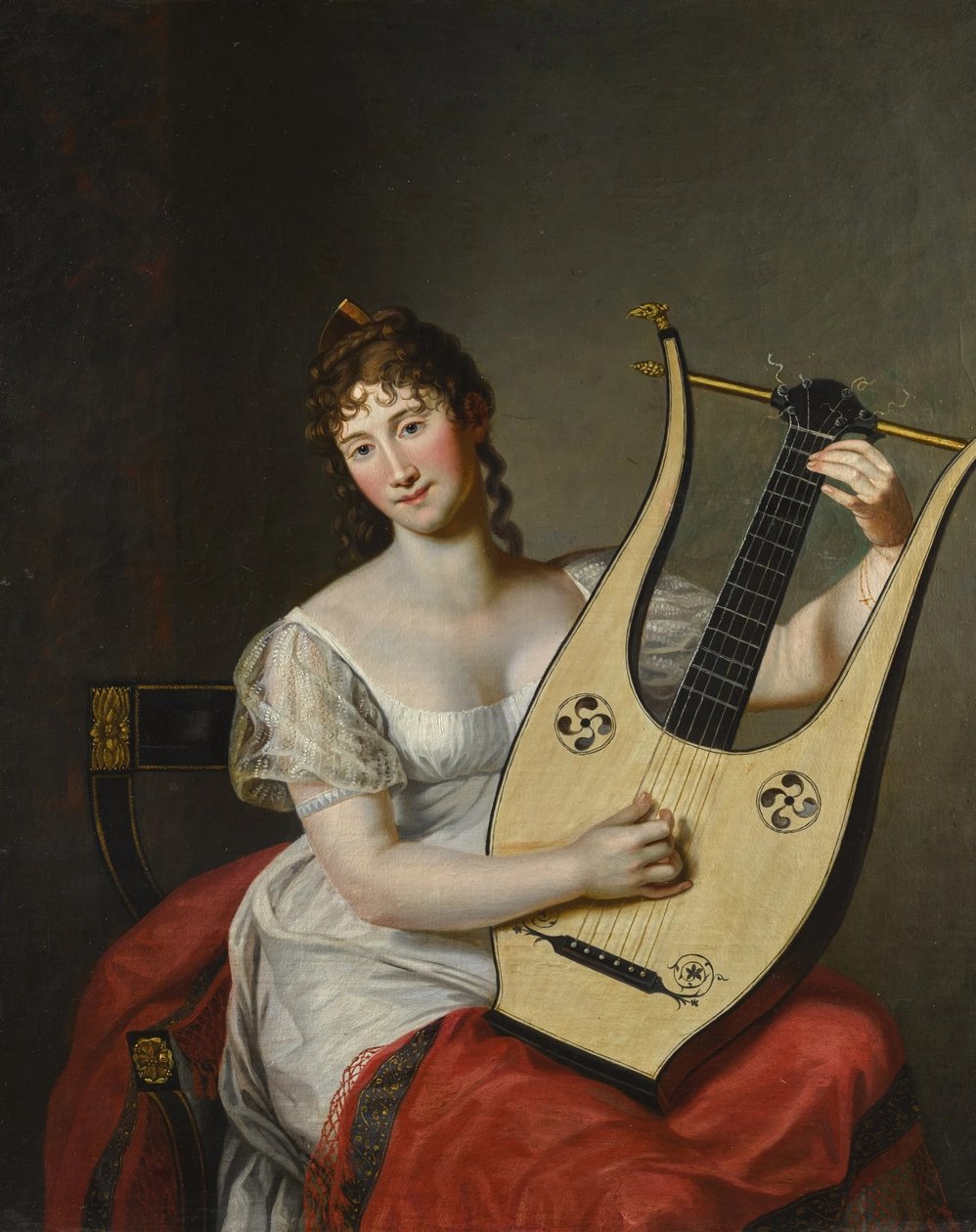 Retrato de Federica de Mecklemburgo-Strelitz de Friedrich Carl Groger