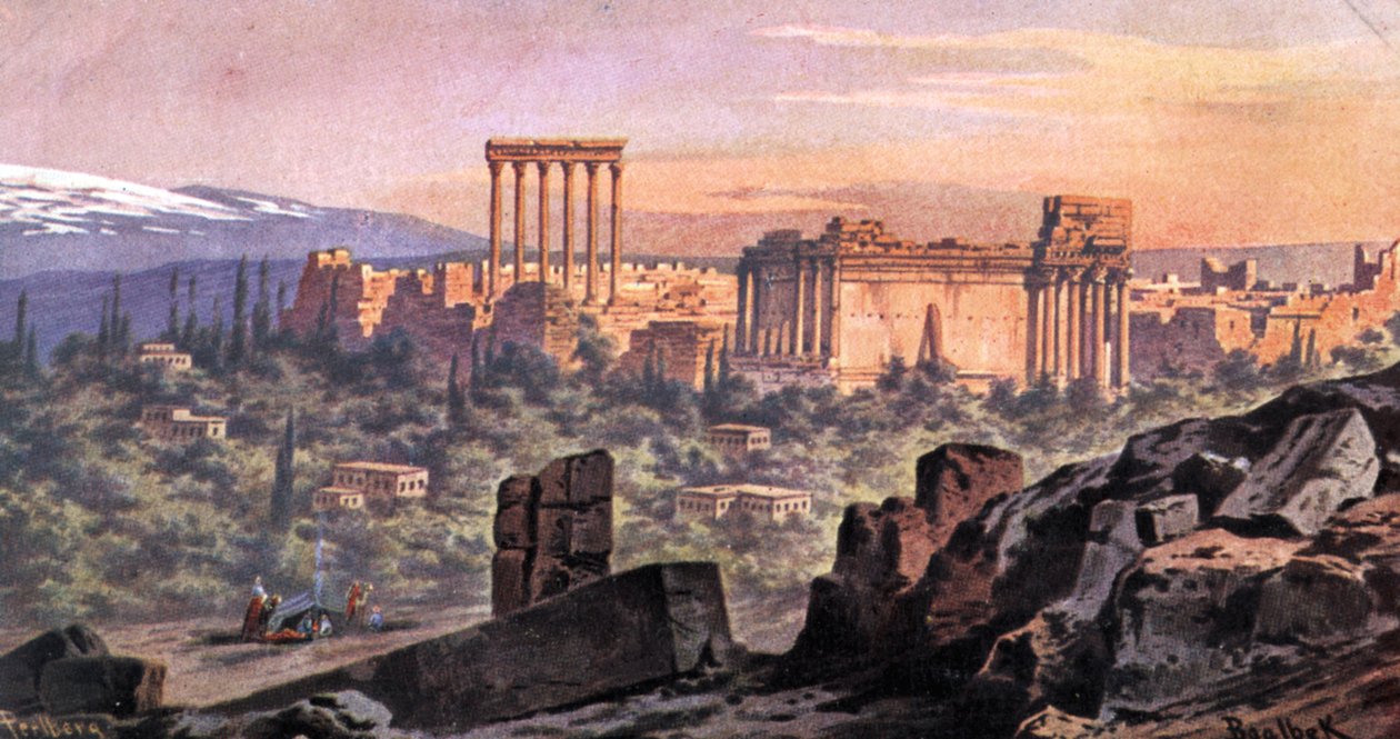 Baalbek Líbano (imprimir) de Friedrich Perlberg
