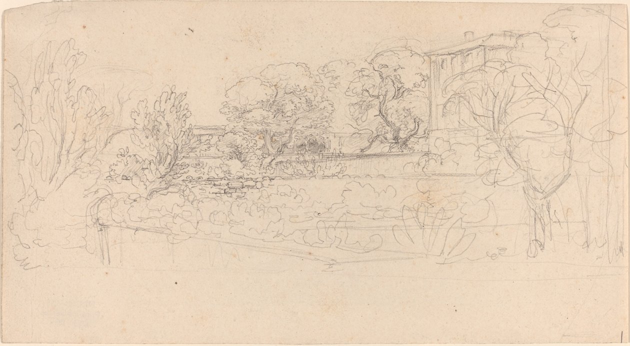 Un jardín en terrazas junto a una villa de Friedrich Salathé