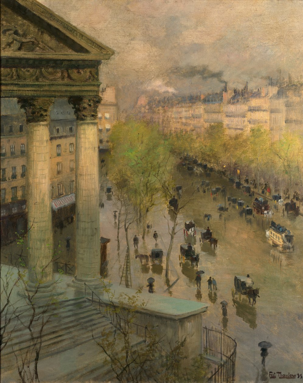 Bulevar de la Madeleine en París de Frits Thaulow