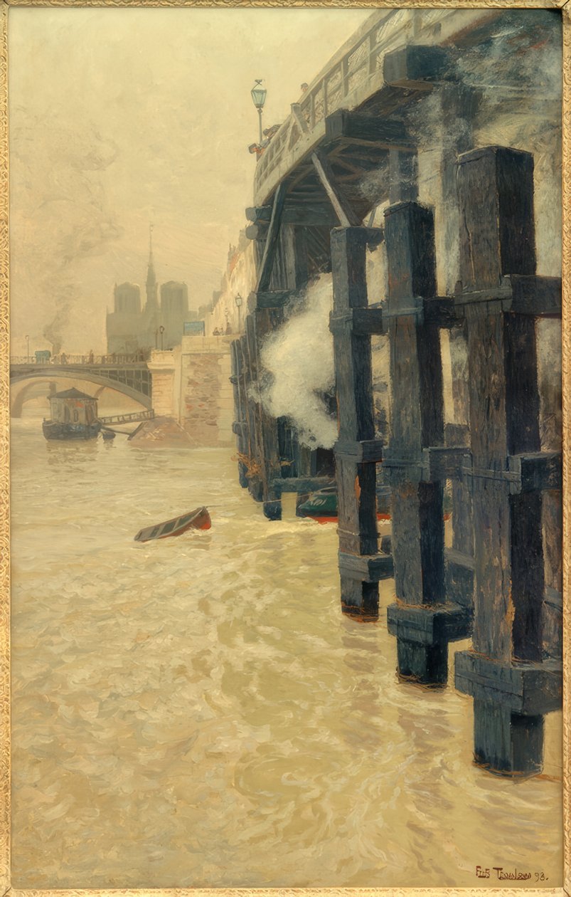 El Sena en diciembre de Fritz Thaulow