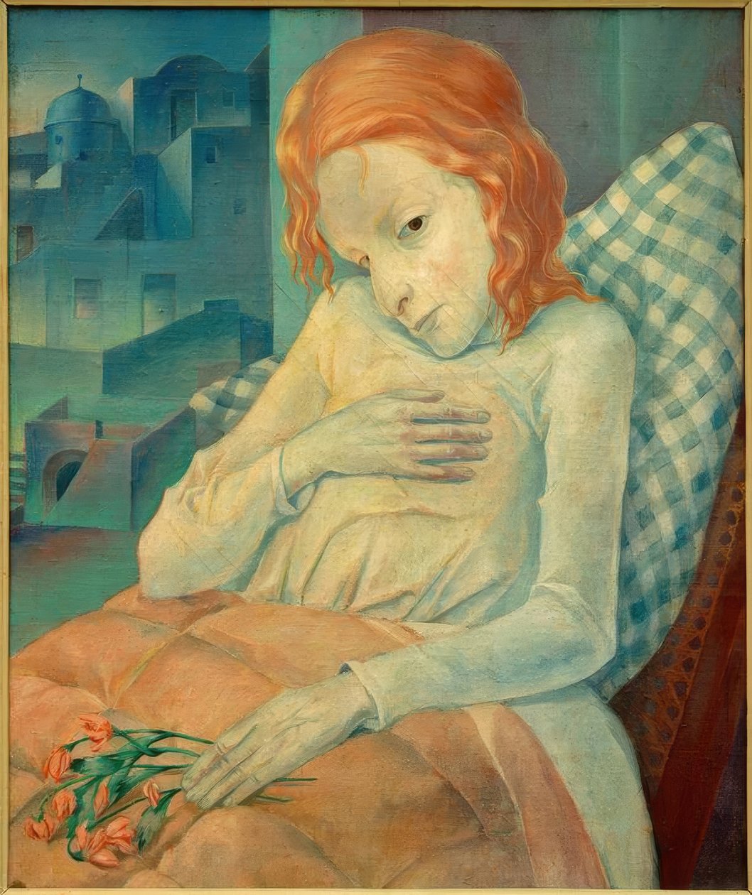 Niña enferma de Fritz Burmann