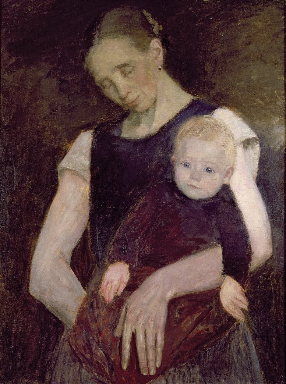Campesina y niño de Moro de Fritz Mackensen