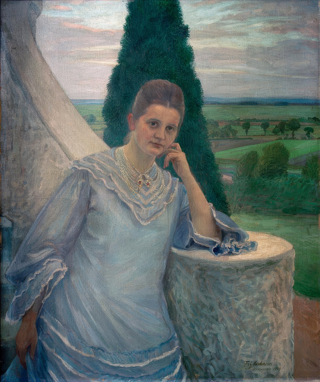 Retrato de la Sra. Gocht, Halle/S. de Fritz Mackensen