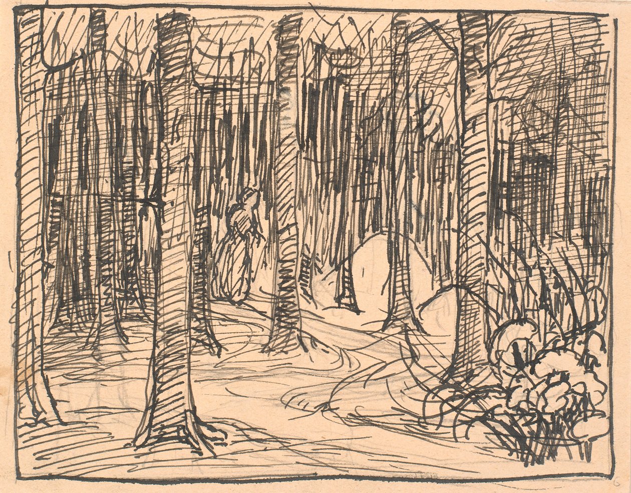 Profundamente en el bosque los caminos se cruzaron... de Fritz Syberg