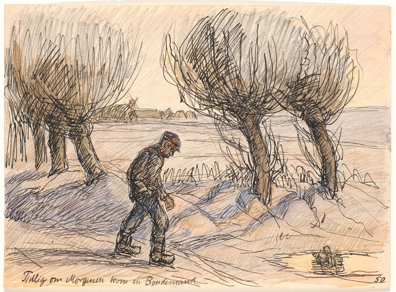 Temprano en la mañana vino un campesino de Fritz Syberg