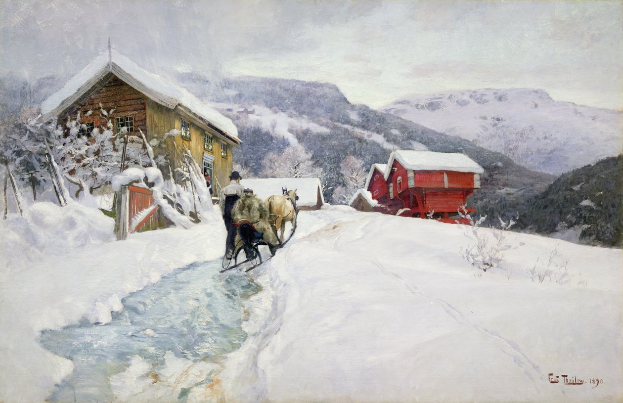 Posada de postas de Fritz Thaulow