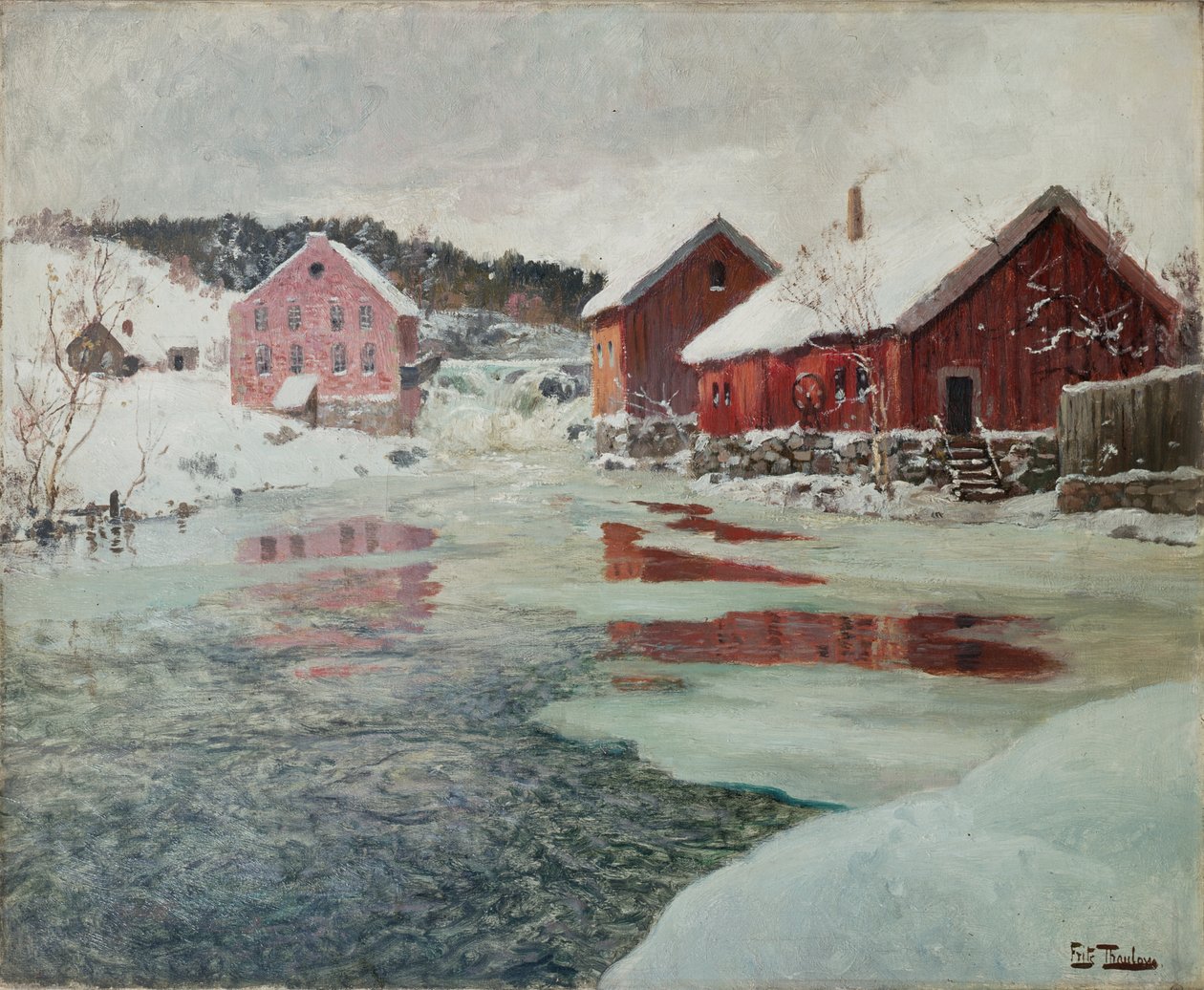 Desde el río Akers de Fritz Thaulow