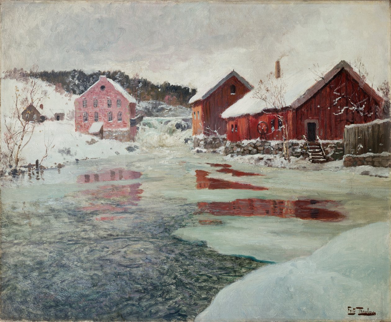 Desde el río Akers de Fritz Thaulow