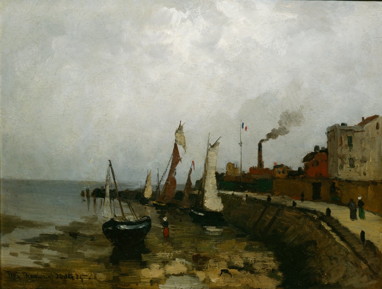 Puerto en Francia de Fritz Thaulow