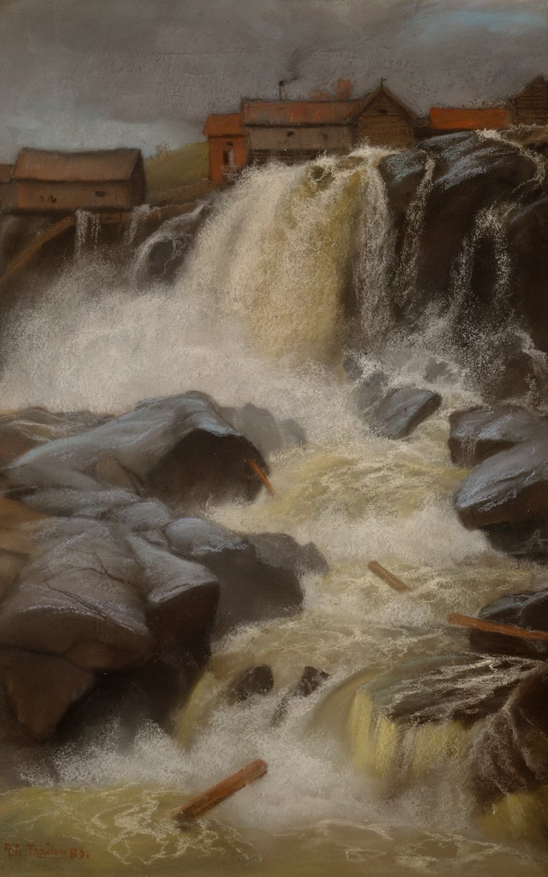 Cascadas de Haug, Modum de Fritz Thaulow