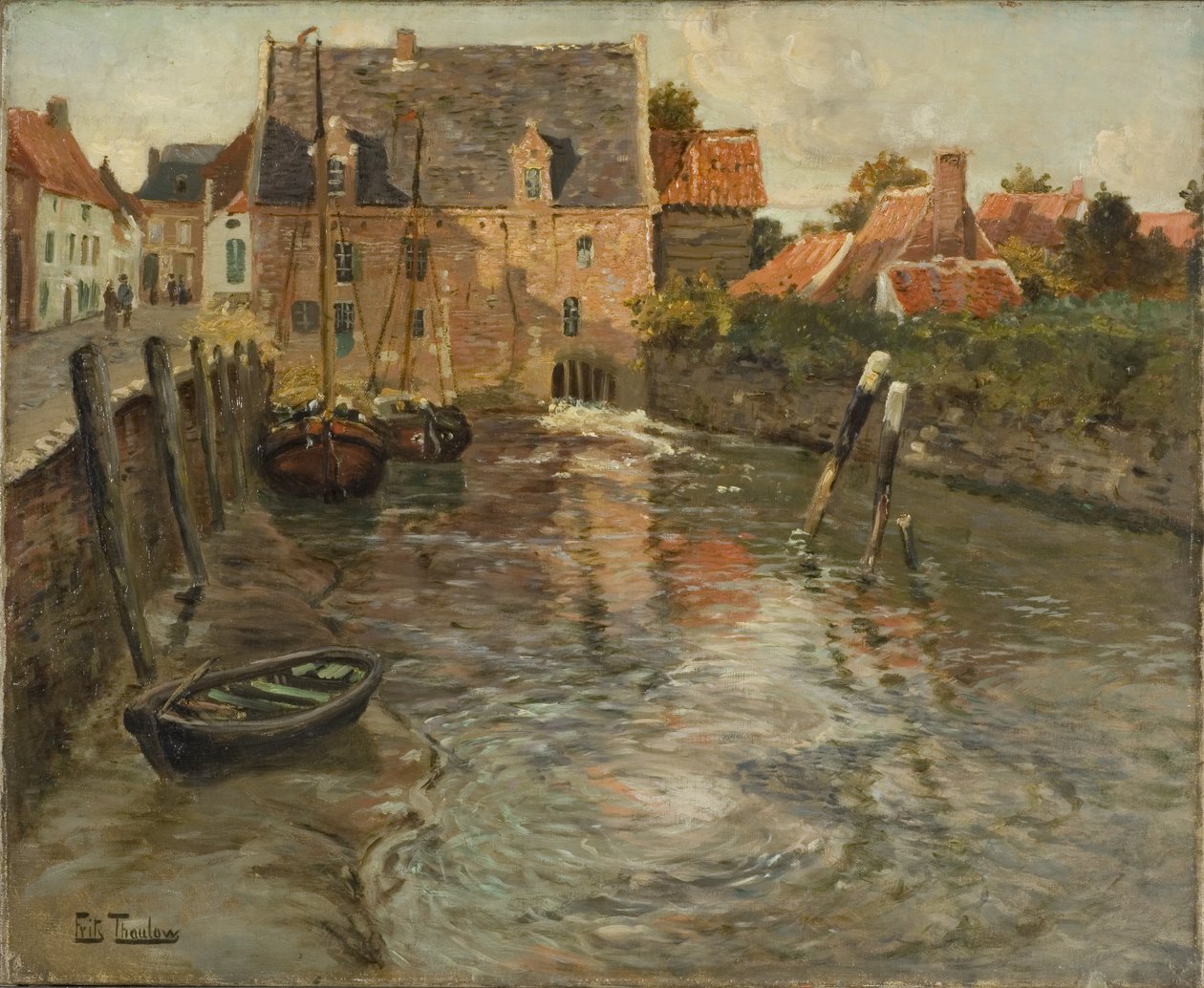 Agua baja de Frits Thaulow