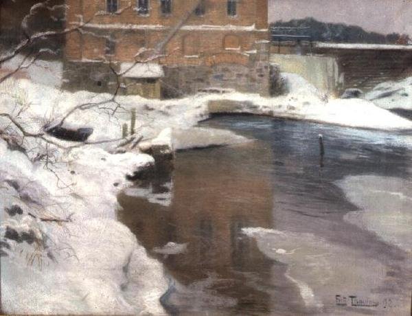 El molino de Lysaker de Fritz Thaulow