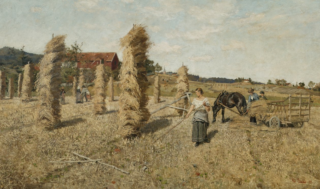 El campo en Frozen de Fritz Thaulow