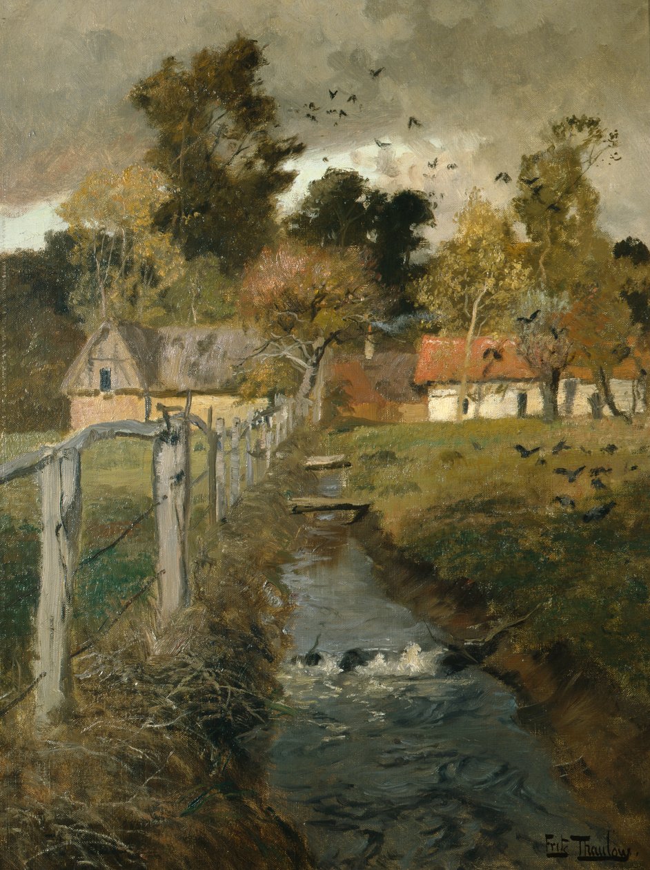 El arroyo, c.1895 de Fritz Thaulow