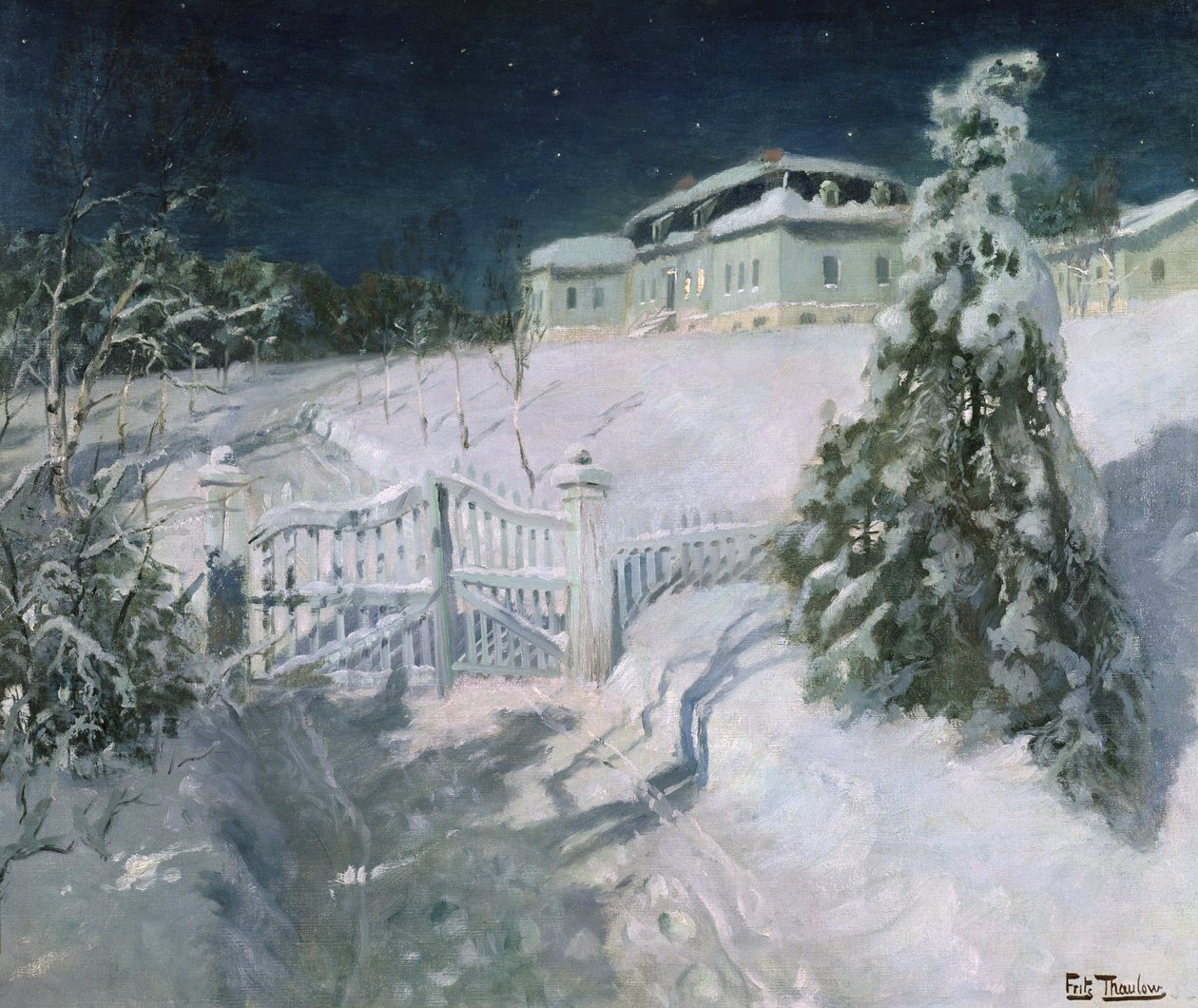 Sin título (óleo sobre lienzo) de Fritz Thaulow