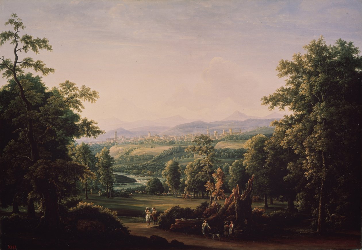 Paisaje cerca de Berna, 1817 de Fyodor Mikhailovich Matveyev