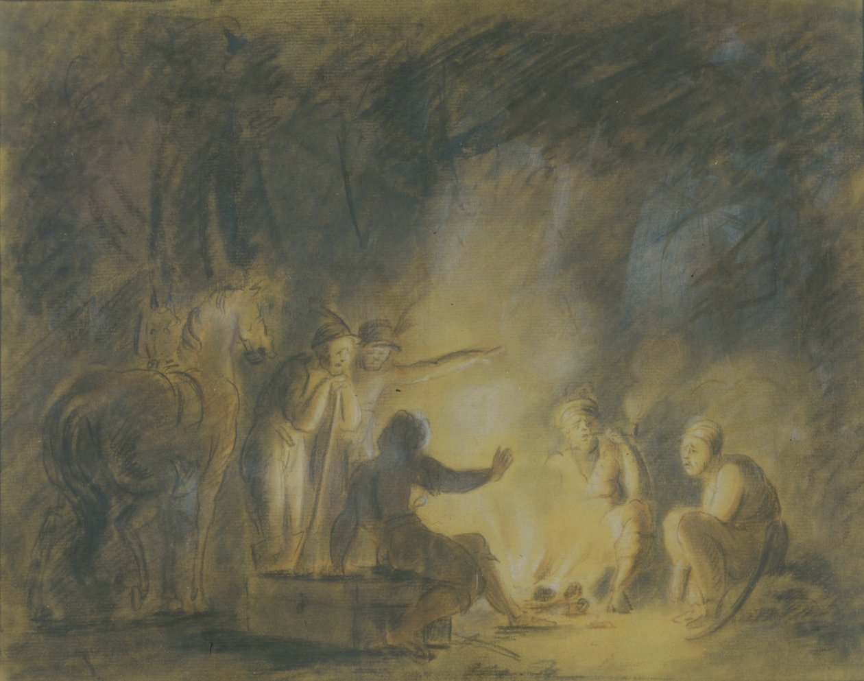 En la fogata de Fyodor Petrovich Tolstoy