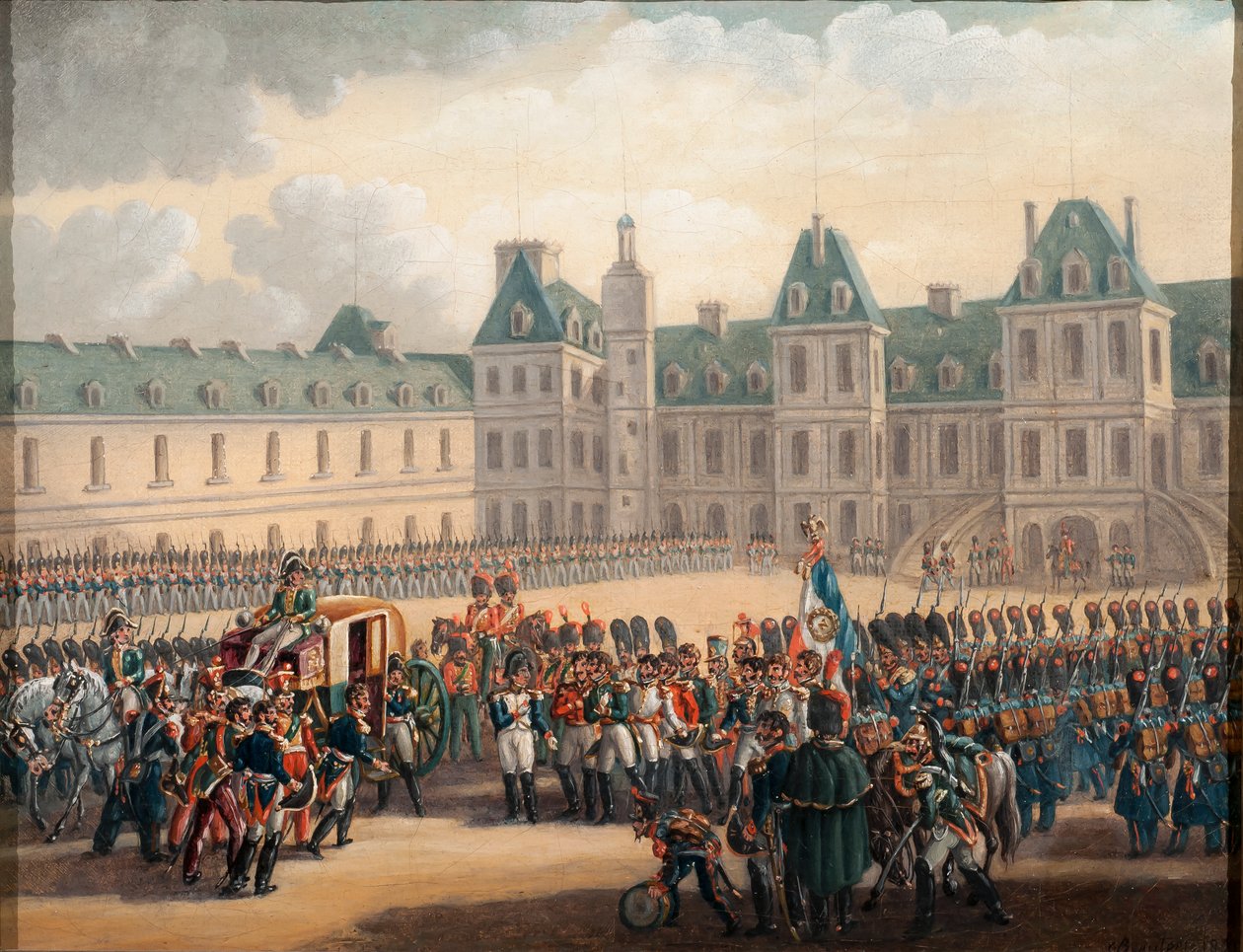 La despedida de Napoleón en Fontainebleau, 20 de abril de 1814, 1835 de G. Beaufort