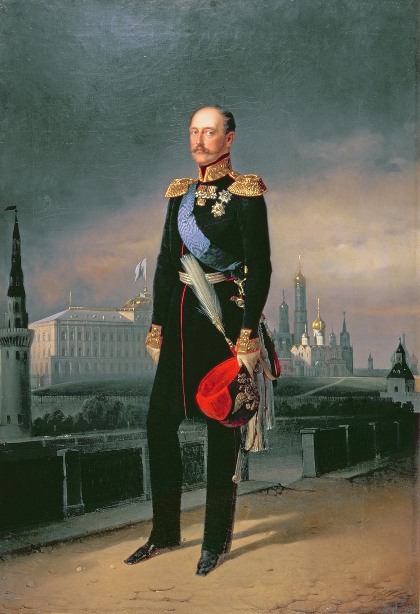 Retrato del emperador Alejandro II (1818-81), 1856 de G. Botmann