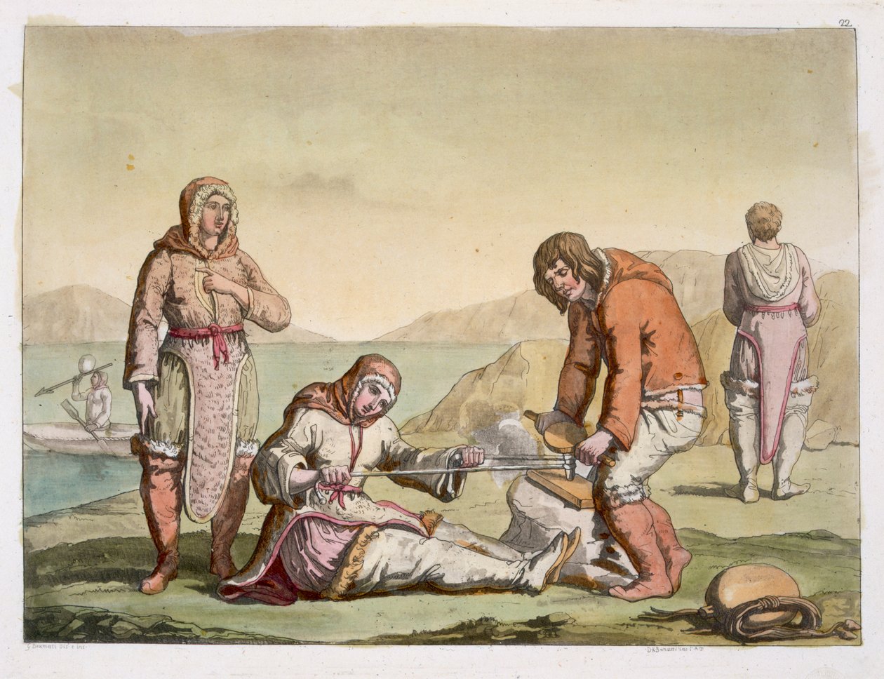 Esquimales, 1817 de G. Bramati