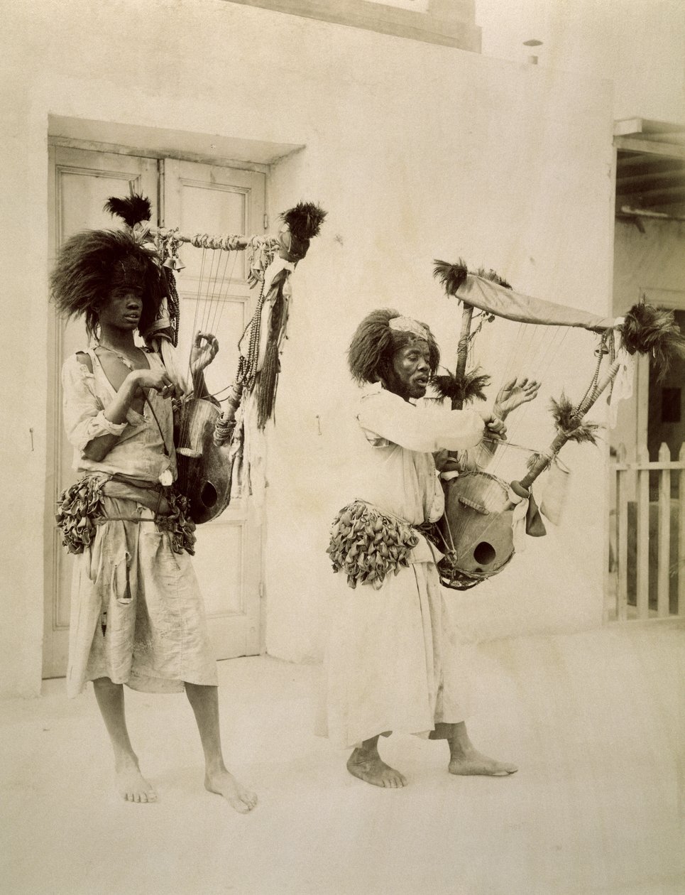 Músicos nubios de G. Lekegian