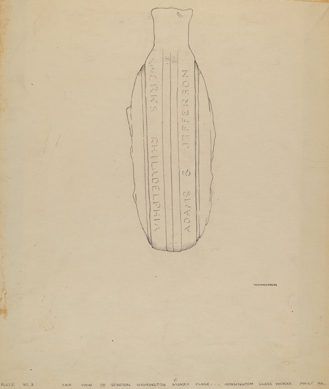 Frasco del General Washington de G.A. Spangenberg