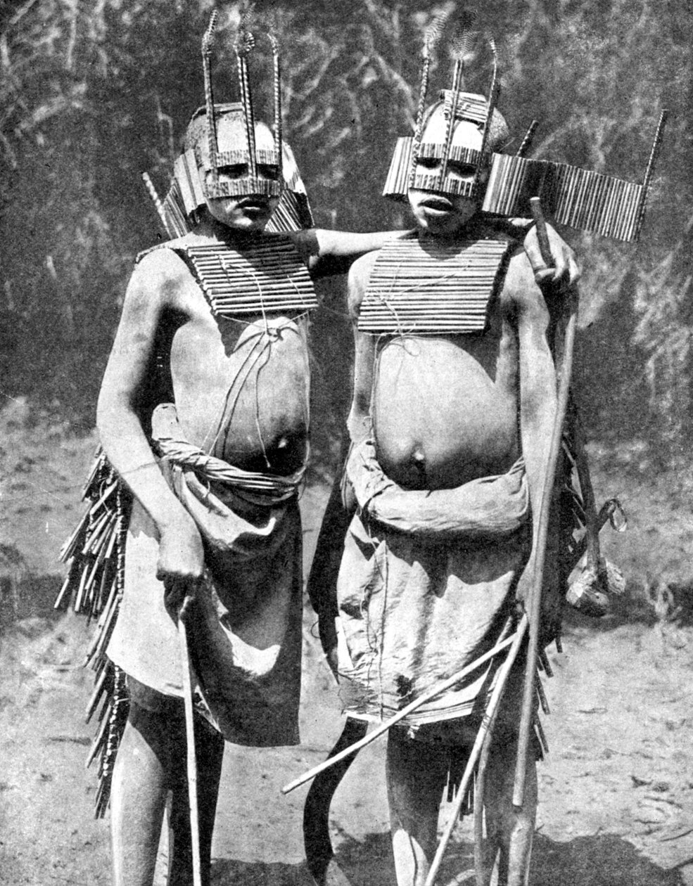 Dos brujos, Tanganica Tanzania, África, 1936 de GPA