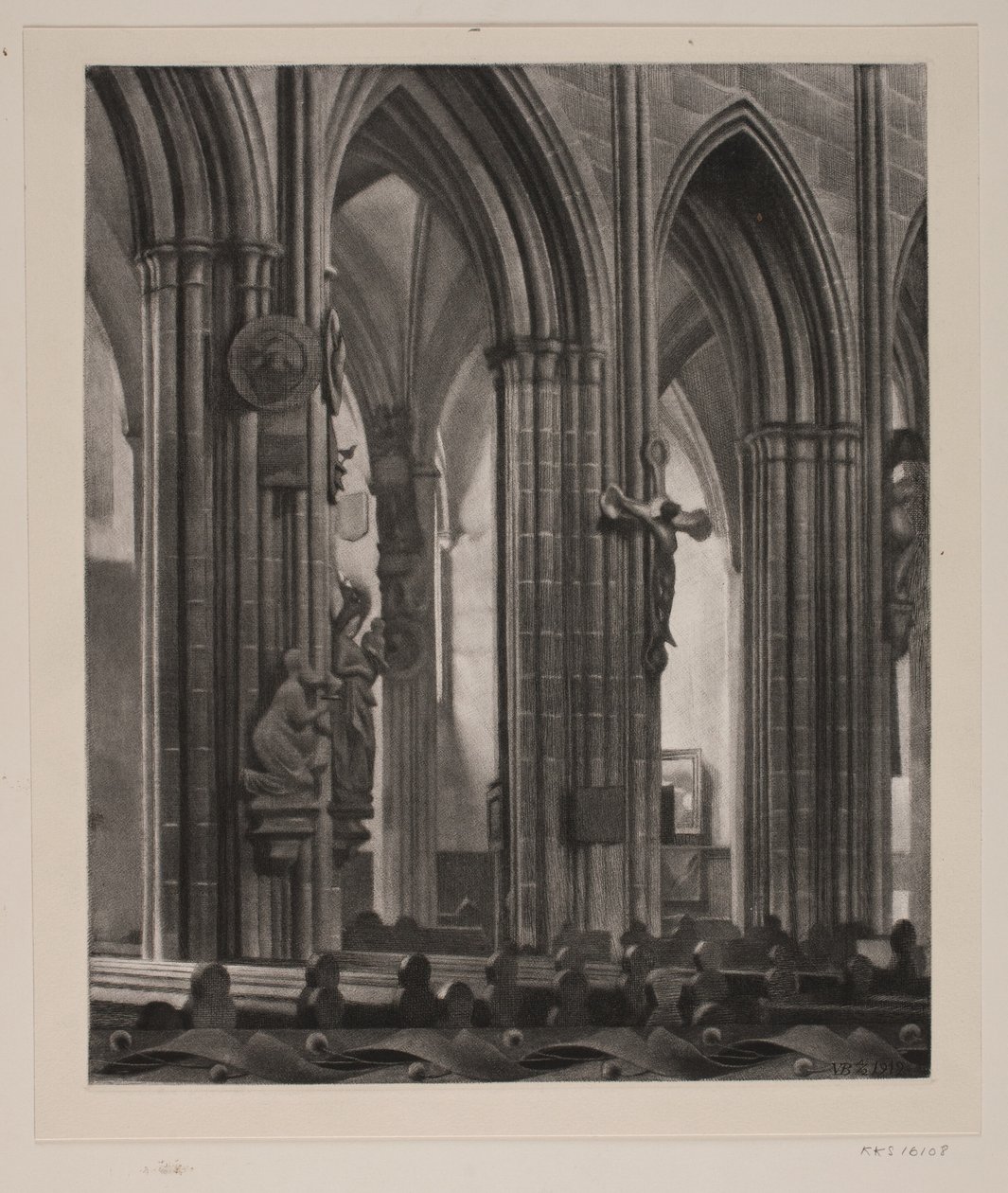 Interior de iglesia de G.V. Blom