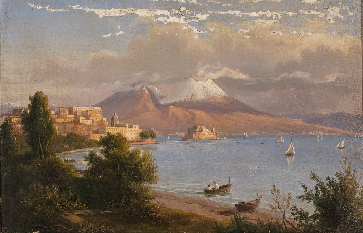Nápoles con Vesubio de G. von Guirardi
