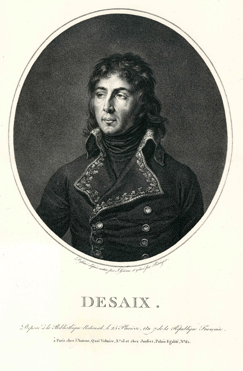 Retrato de Louis Charles Antoine Desaix (1768-1800) de Gabriel Fiesinger