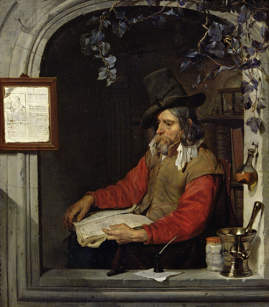 El Boticario o, El Químico de Gabriel Metsu