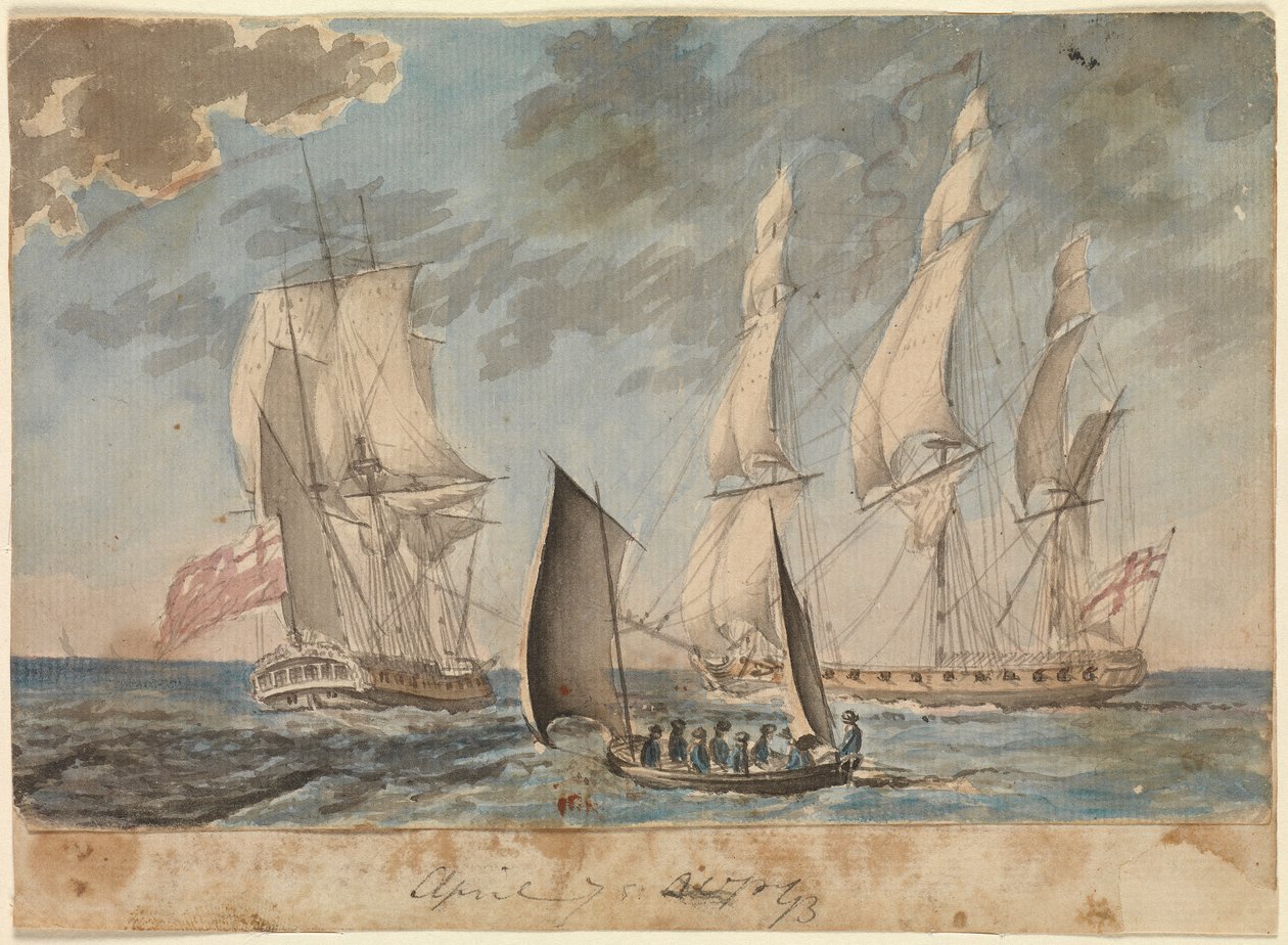 Dos pequeñas fragatas de la Royal Navy de Gabriel Bray