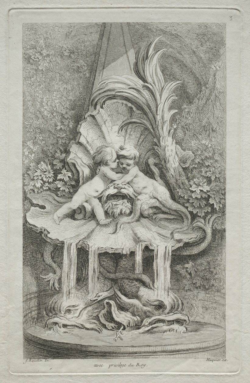 Libro de Fuentes: No. 3, c. 1736 de Gabriel Huquier