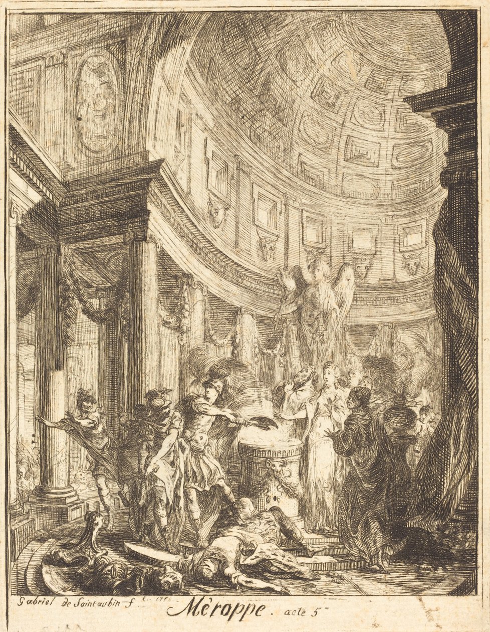 Merope de Gabriel Jacques de Saint Aubin