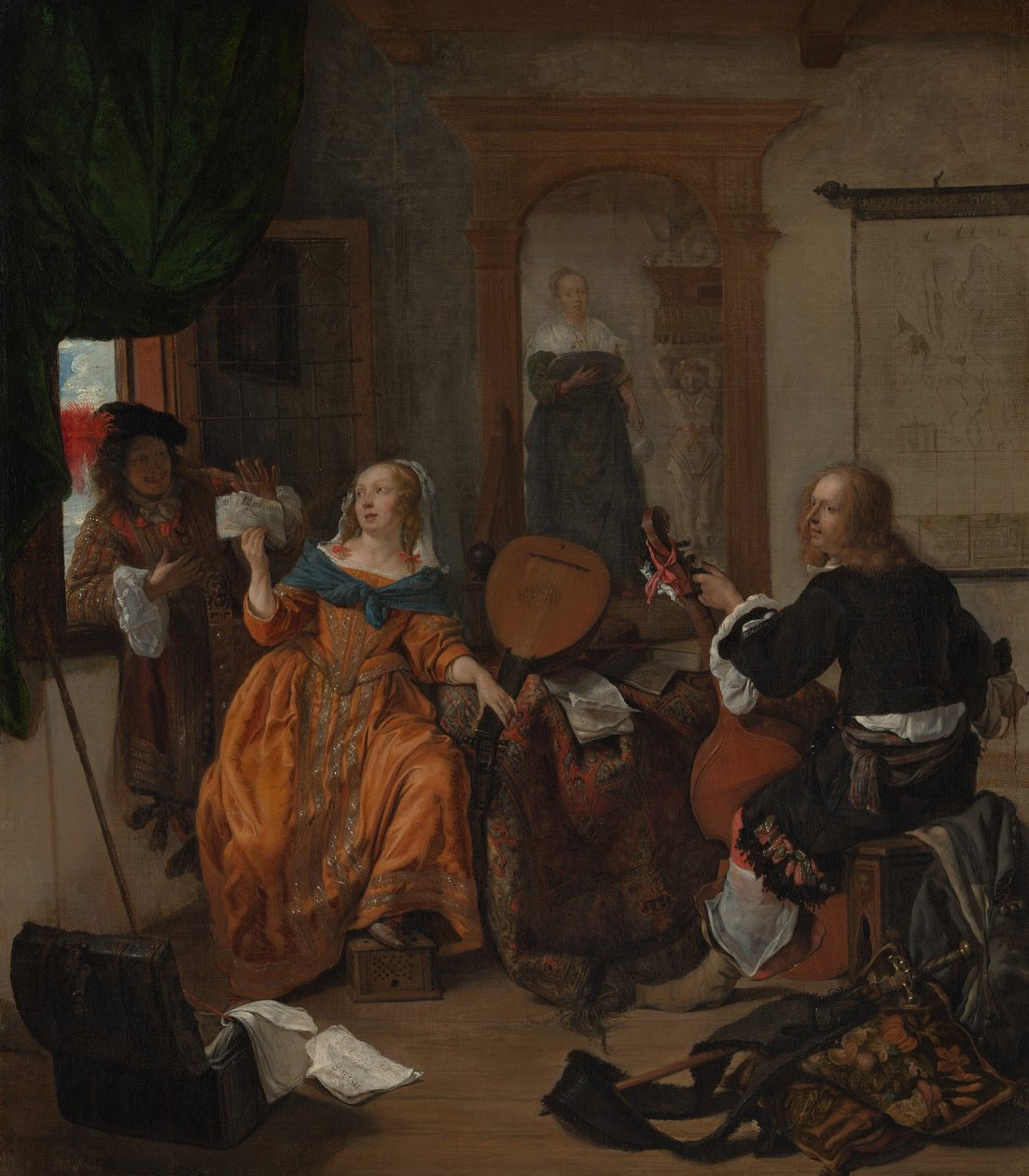 Una fiesta musical de Gabriel Metsu