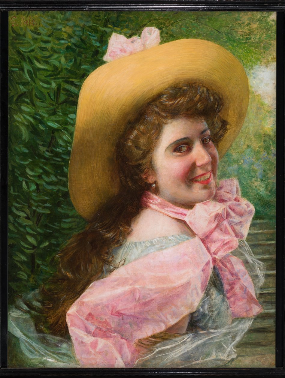 Cara de niña (óleo sobre lienzo) de Gaetano Bellei
