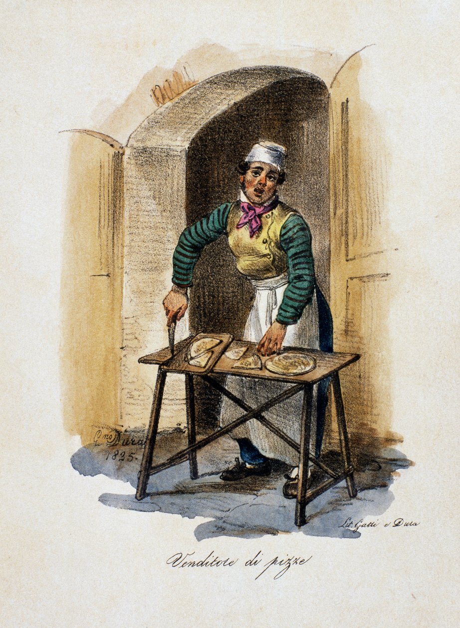 Vendedor de pizza de Gaetano Dura
