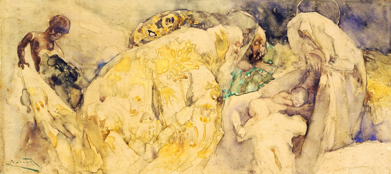 Adoración de los Magos de Gaetano Previati