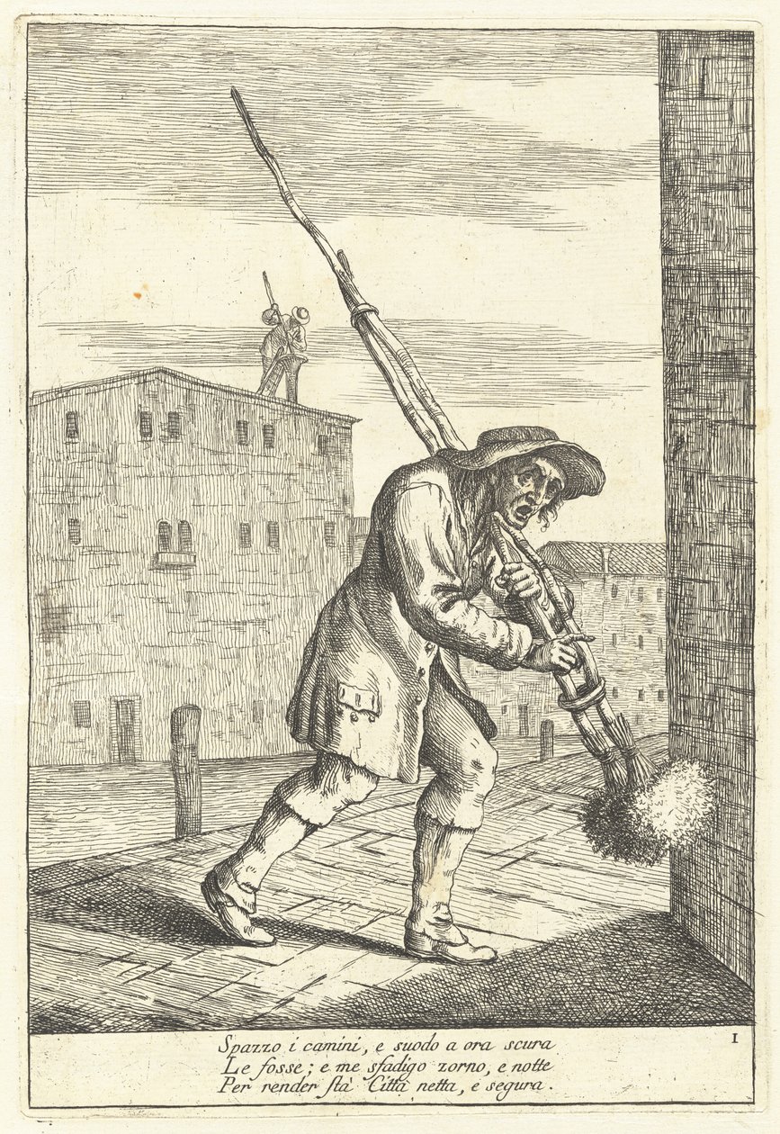 Barrendero de chimeneas de Gaetano Zompini