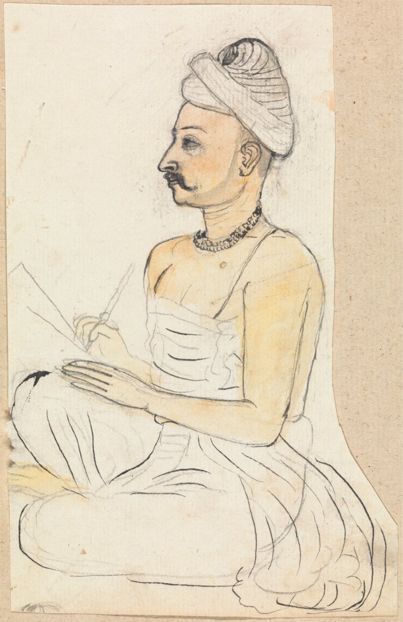 El hombre escribe de Gangaram Chintaman Tambat