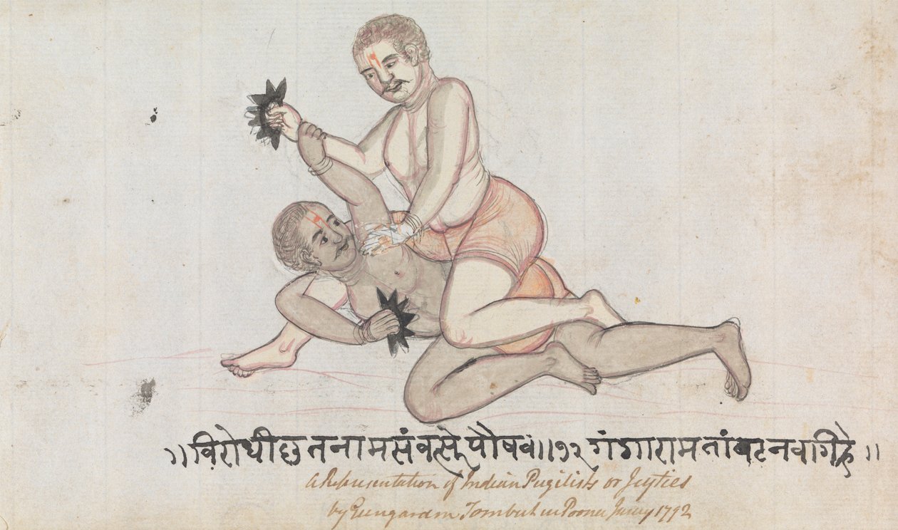 Lucha libre Two Jeyties de Gangaram Chintaman Tambat