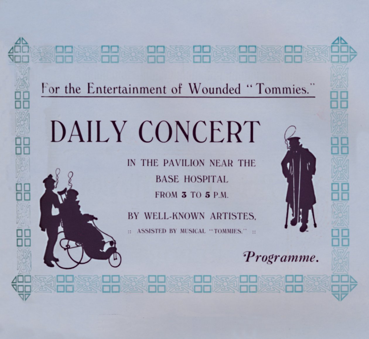 Anuncio de un concierto, 1917 de Garratt and Atkinson