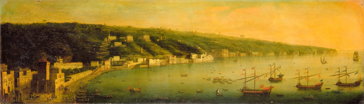 La bahía de Nápoles (óleo sobre lienzo) de Gaspar Butler